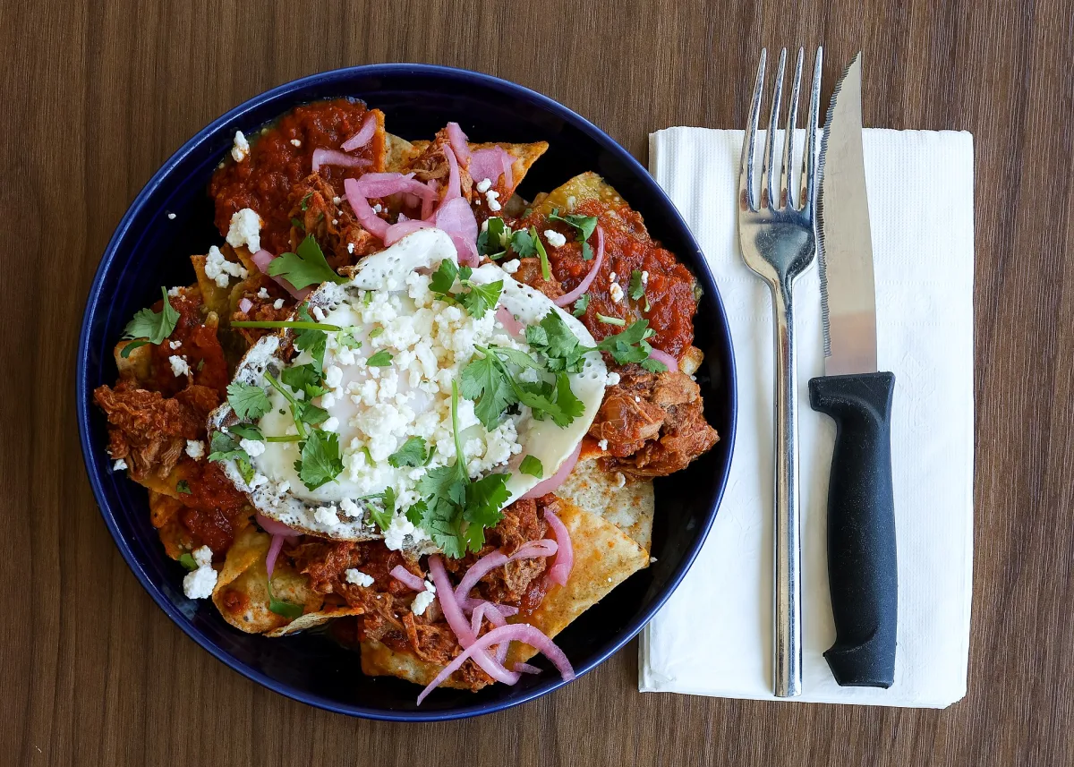 Chilaquiles mexican cu ou