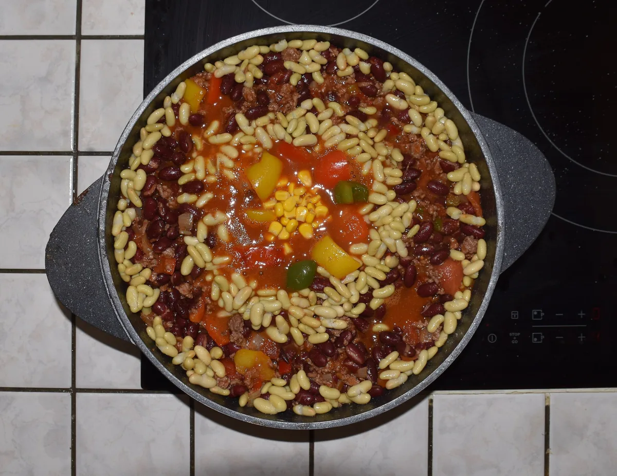 Chili con carne cu fasole