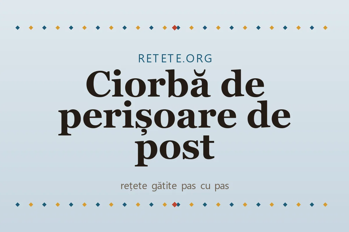 Ciorbă de perișoare de post