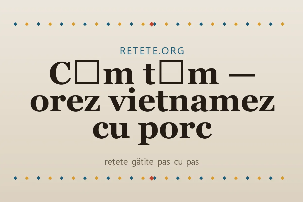 Cơm tấm — orez vietnamez cu porc