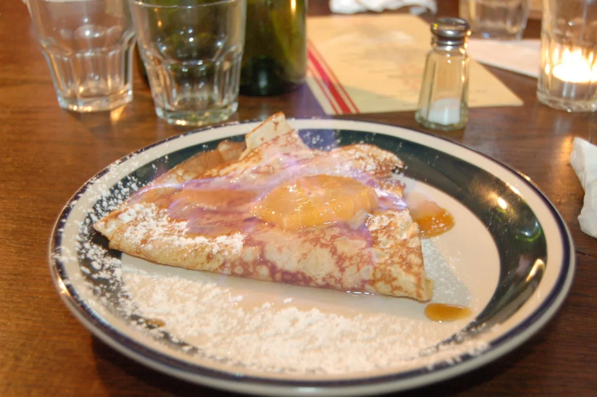 Crêpes Suzette flambate