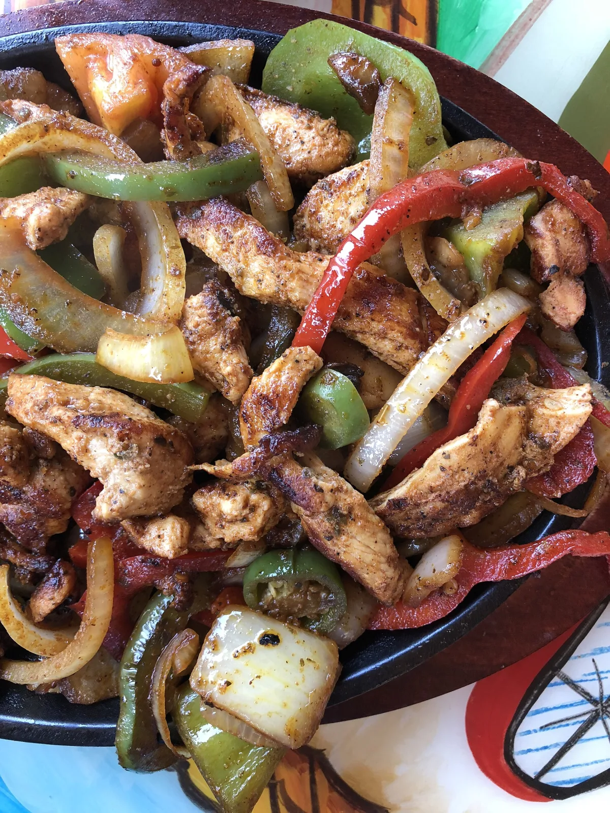Fajitas de pui cu ardei