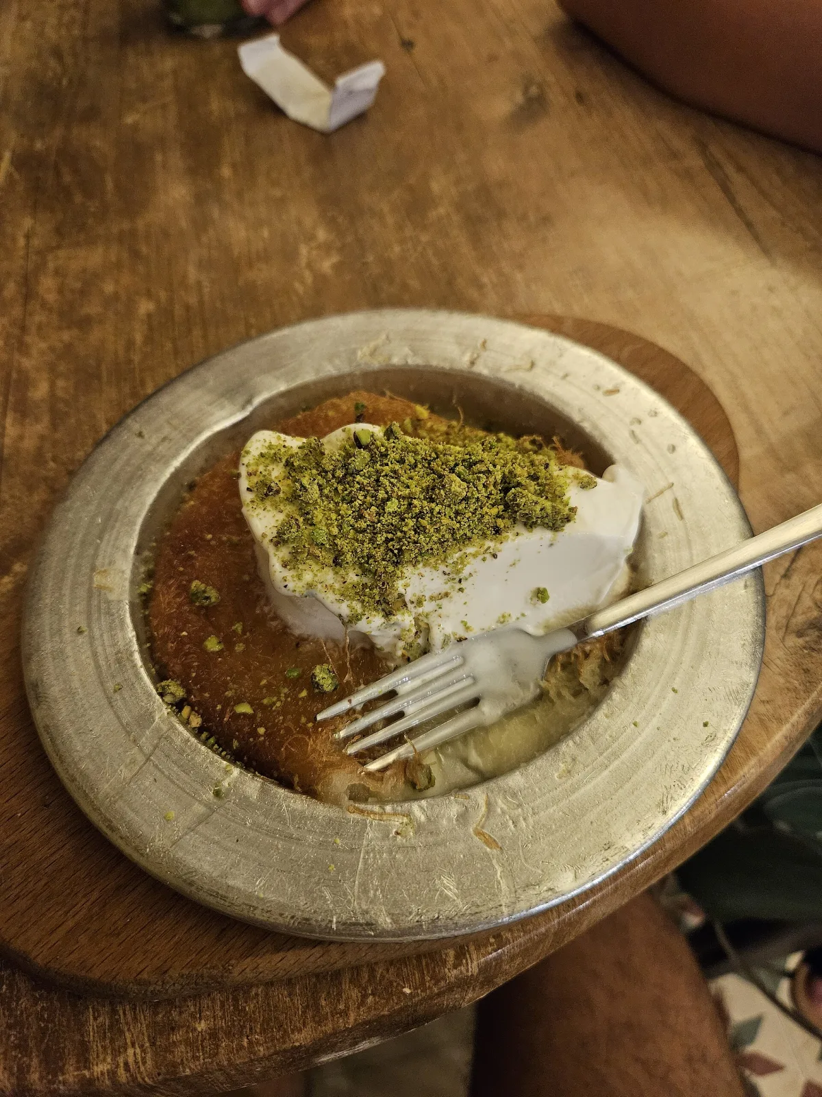 Knafeh cu brânză și sirop