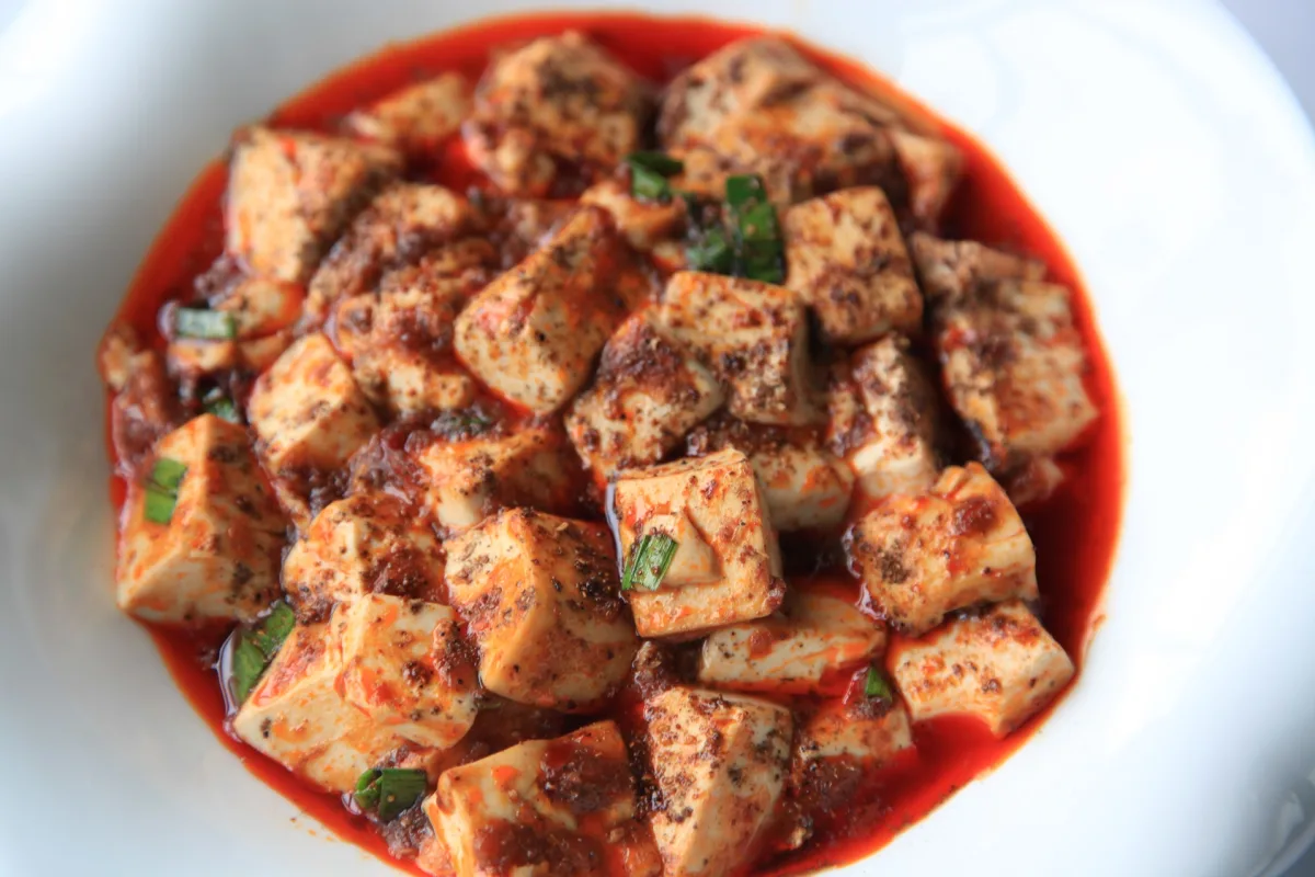 Mapo tofu picant