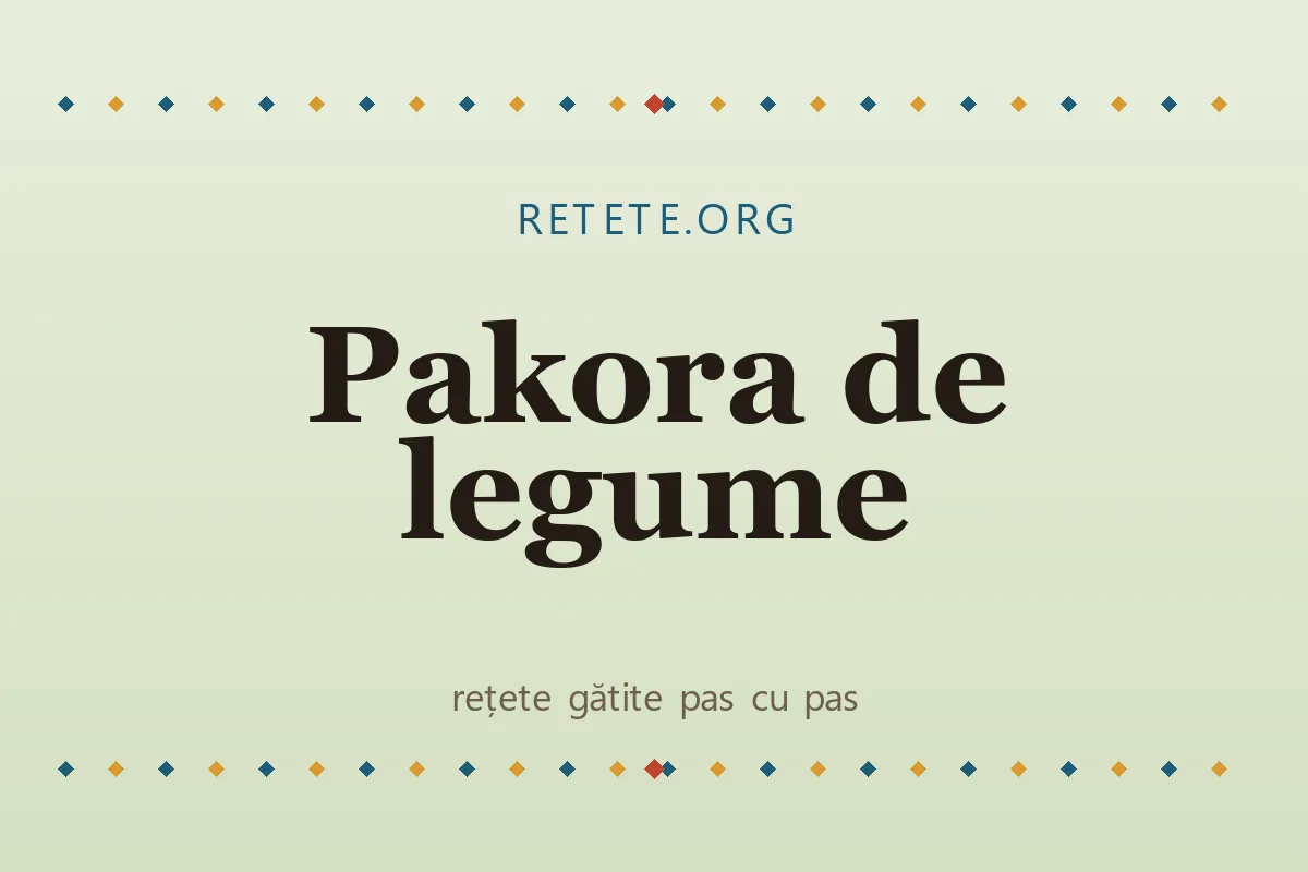Pakora de legume