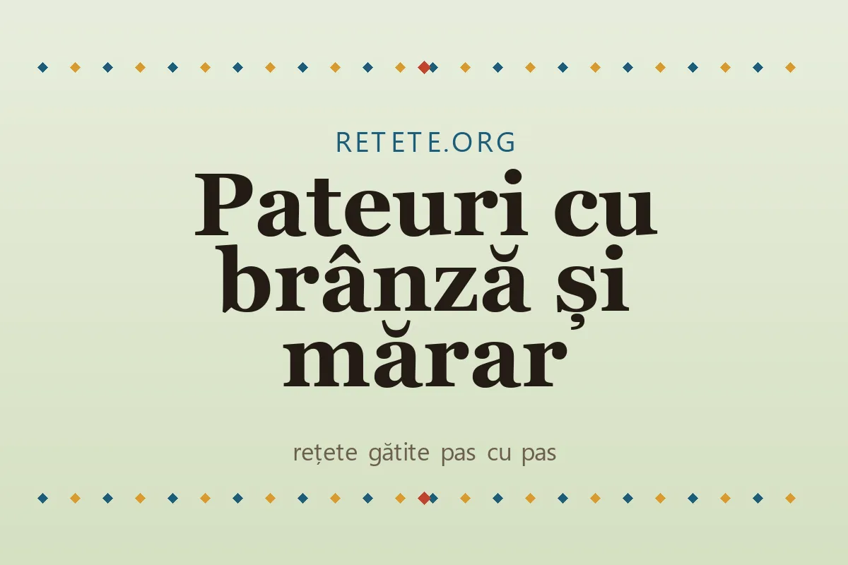 Pateuri cu brânză și mărar