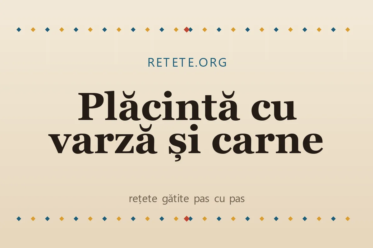 Plăcintă cu varză și carne