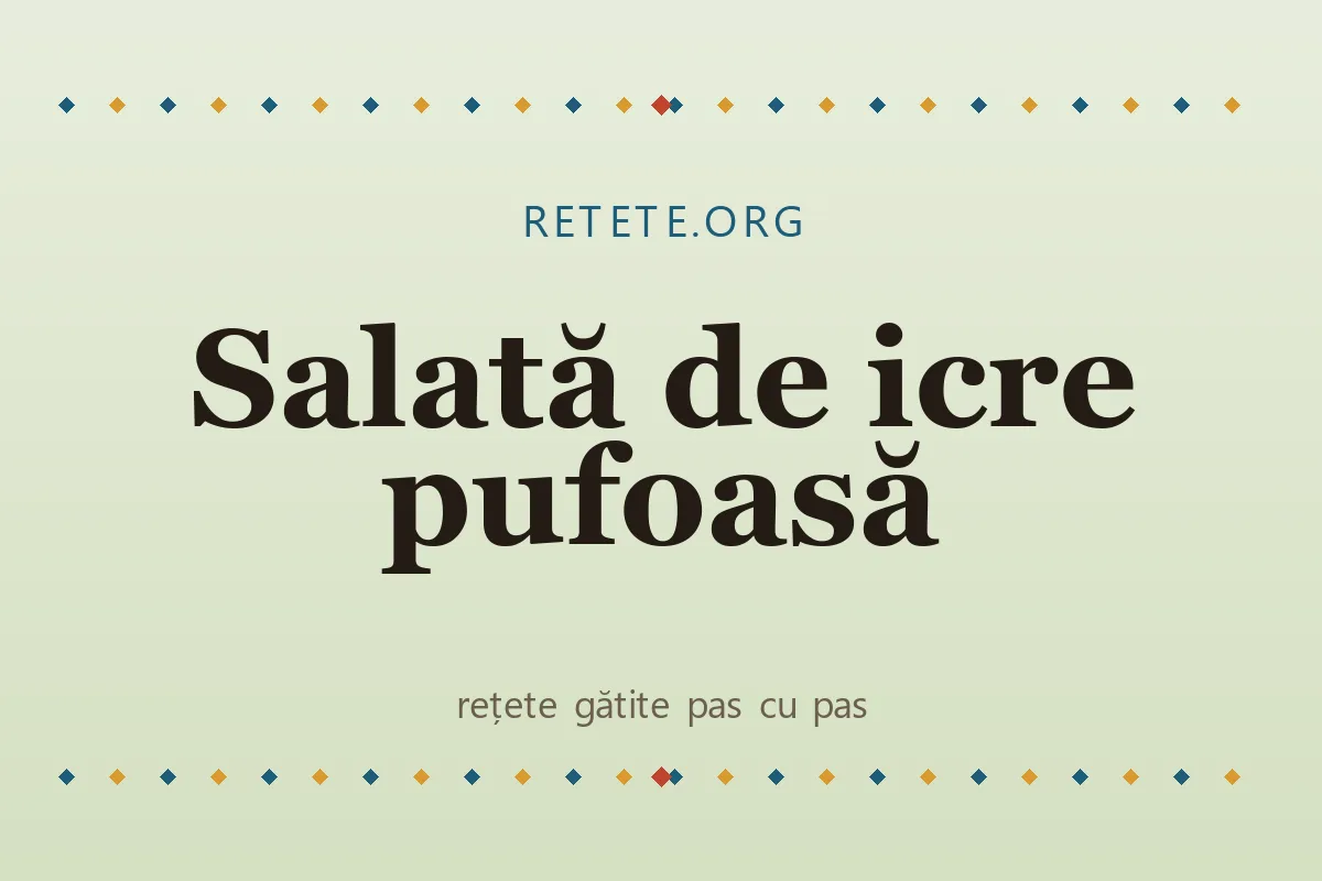 Salată de icre pufoasă