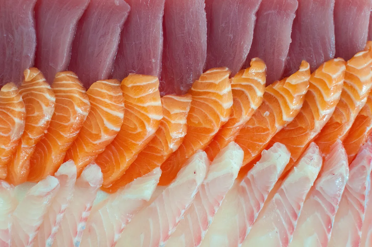 Sashimi de somon și ton