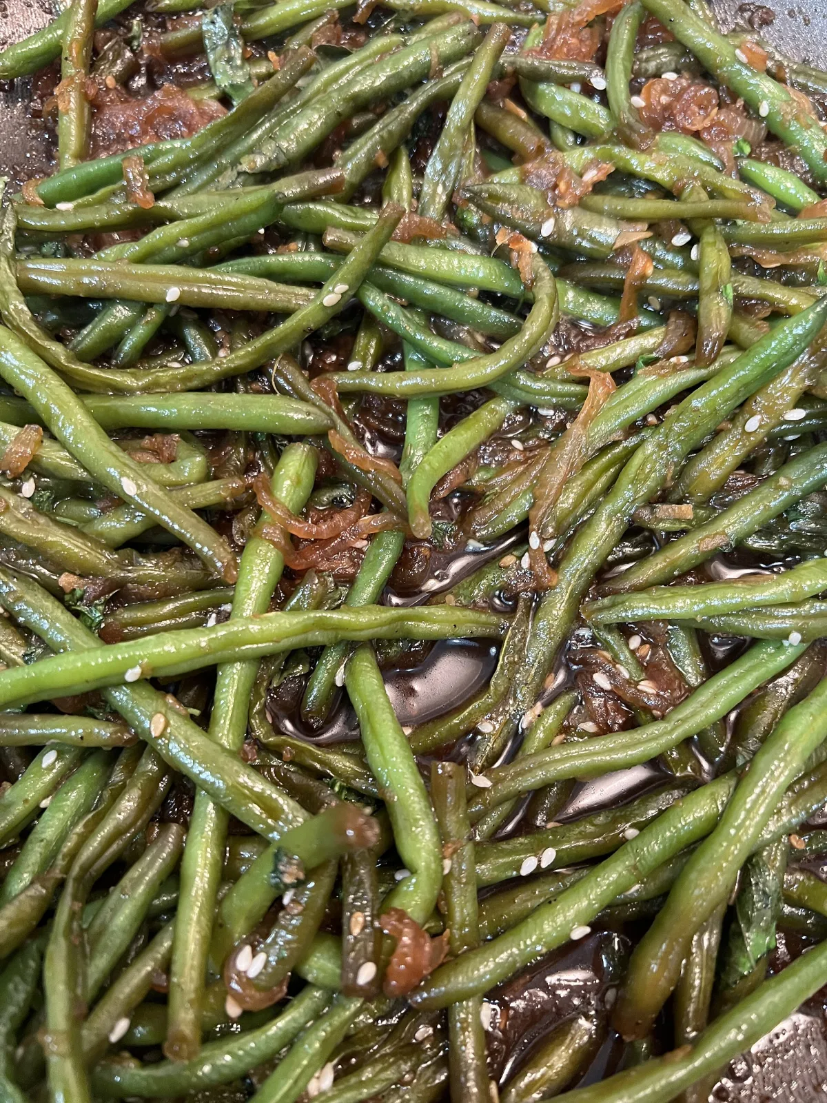 Sote de fasole verde cu usturoi