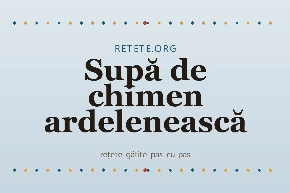 Supă de chimen ardelenească