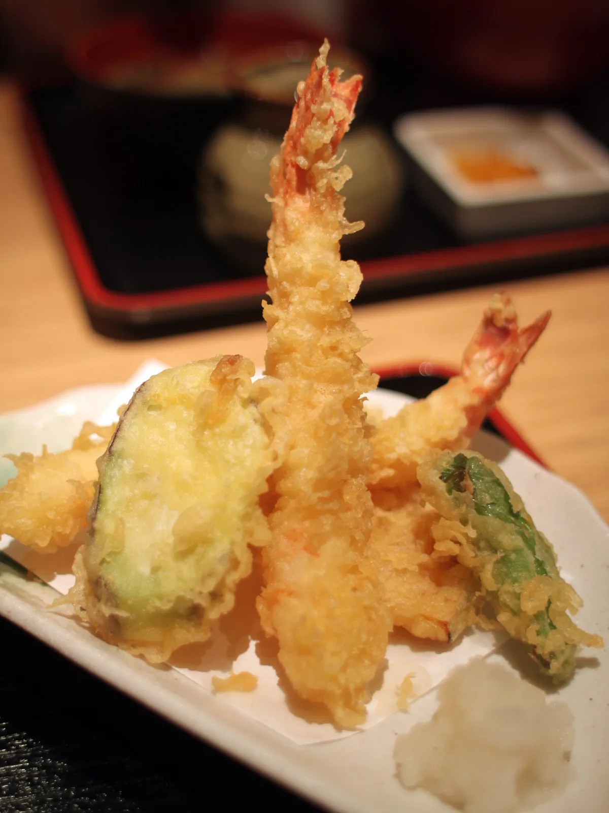 Tempura de legume și creveți