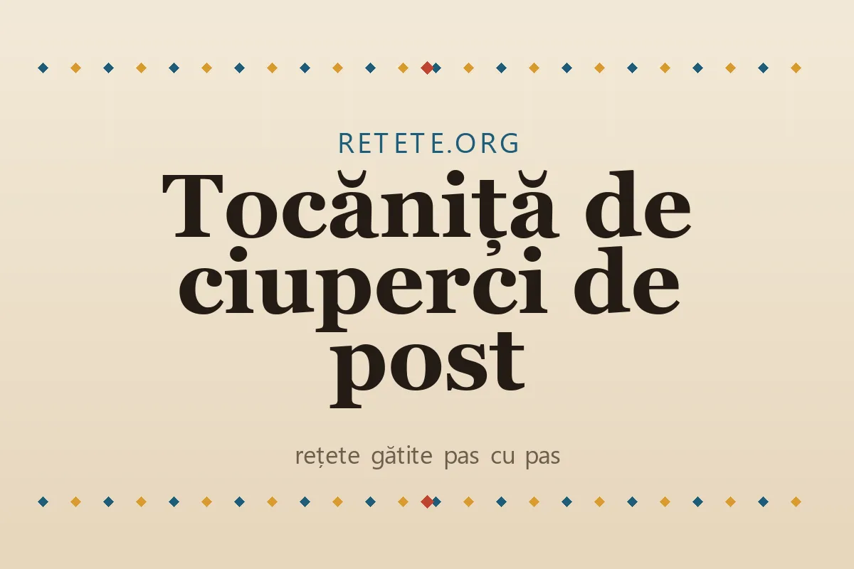 Tocăniță de ciuperci de post